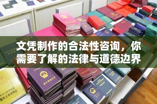 公安文凭制作的合法性咨询，你需要了解的法律与道德边界