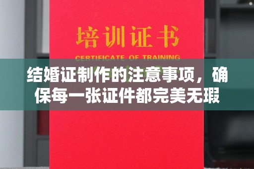 公安结婚证制作的注意事项，确保每一张证件都完美无瑕