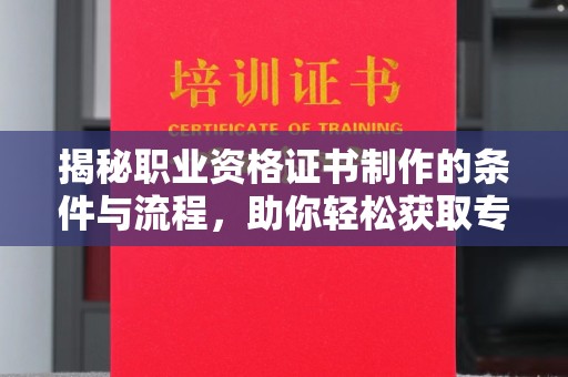 公安揭秘职业资格证书制作的条件与流程，助你轻松获取专业认证
