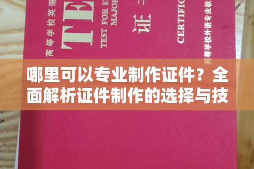 公安哪里可以专业制作证件？全面解析证件制作的选择与技巧